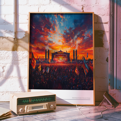 Leeds Festival Sunset Poster