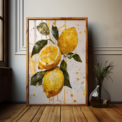 Fresh Lemons Wall Art Poster