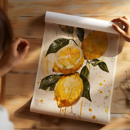 Fresh Lemons Wall Art Poster