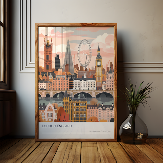 London Cityscape Art Poster