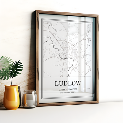 Ludlow Map Poster