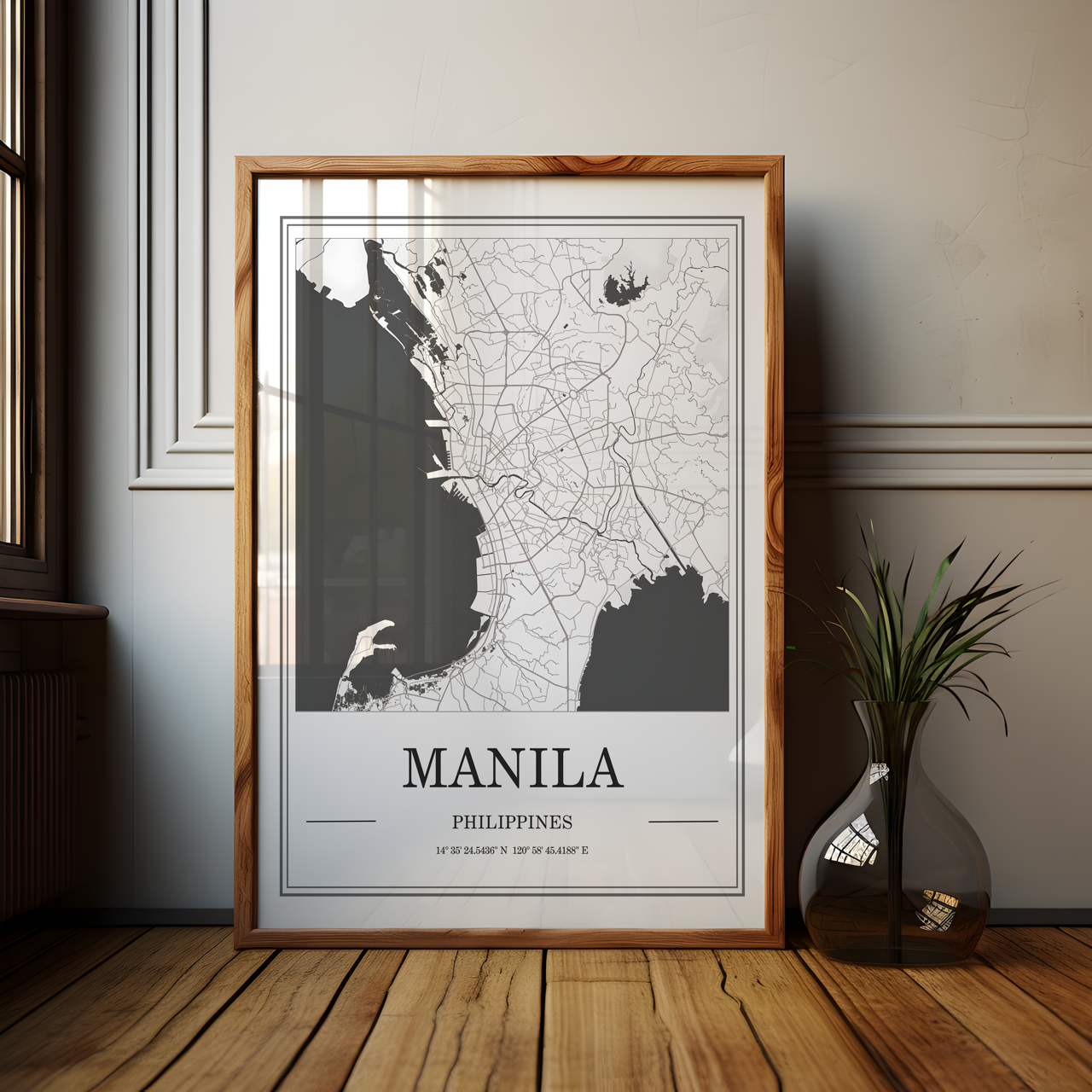 Manila Map Poster