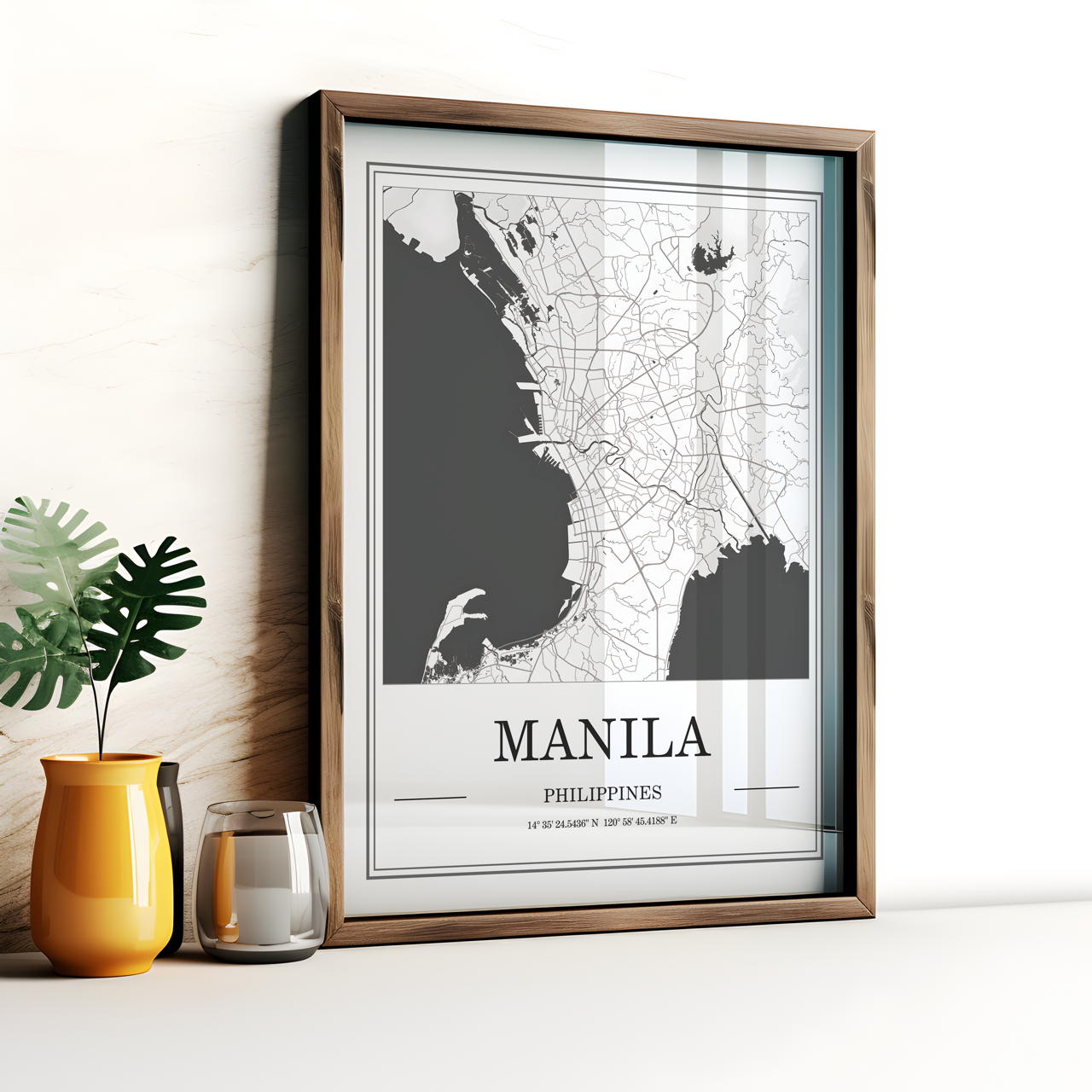 Manila Map Poster