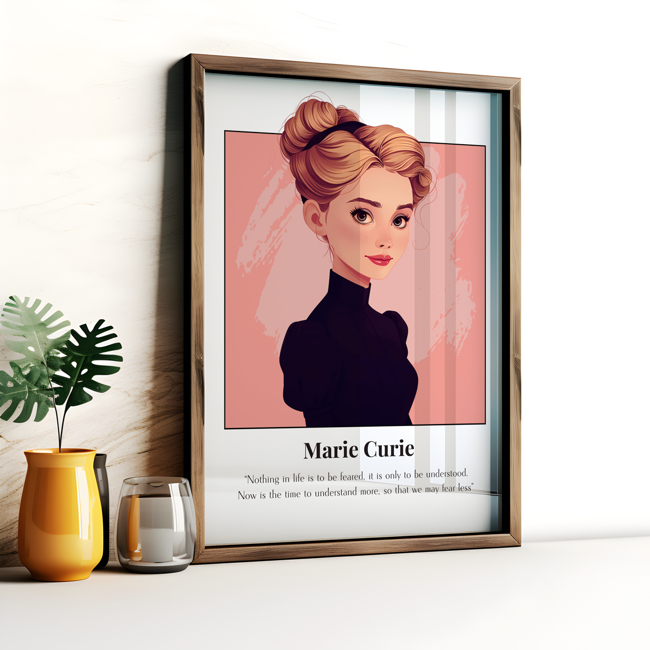 Marie Curie Quote Poster