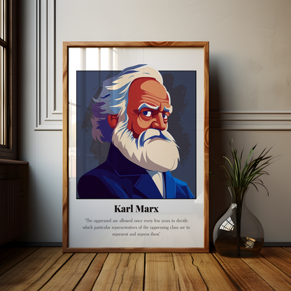 Karl Marx Quote Poster