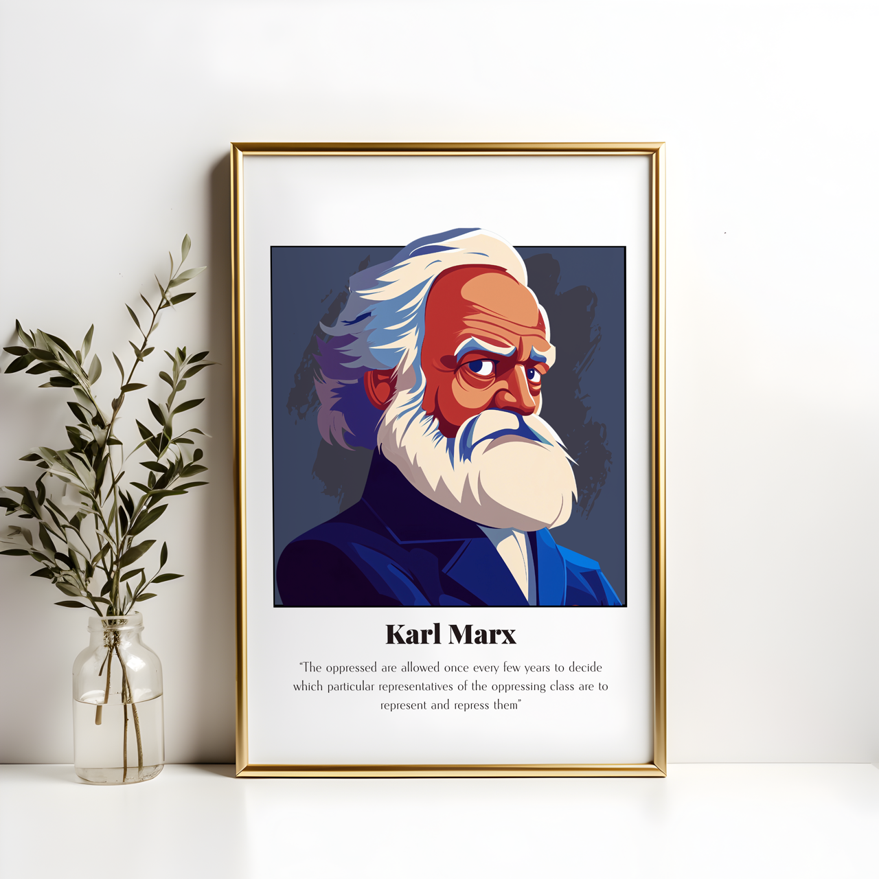 Karl Marx Quote Poster