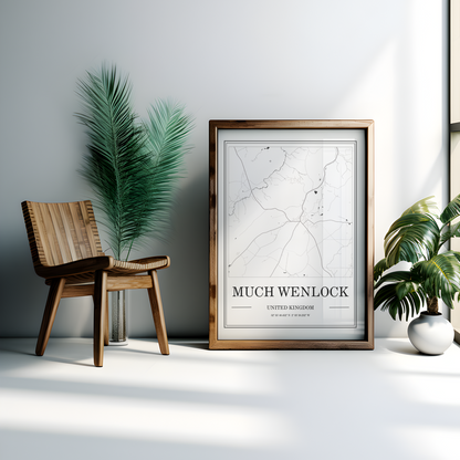 Much Wenlock Map Poster