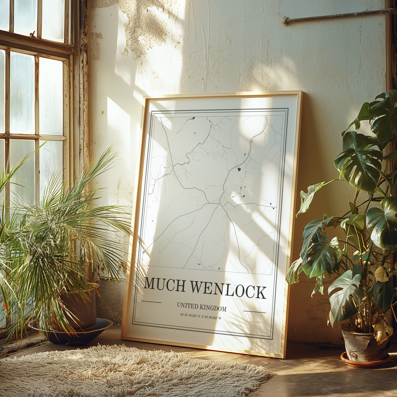 Much Wenlock Map Poster