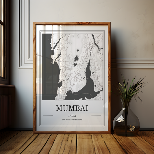 Mumbai Map Poster