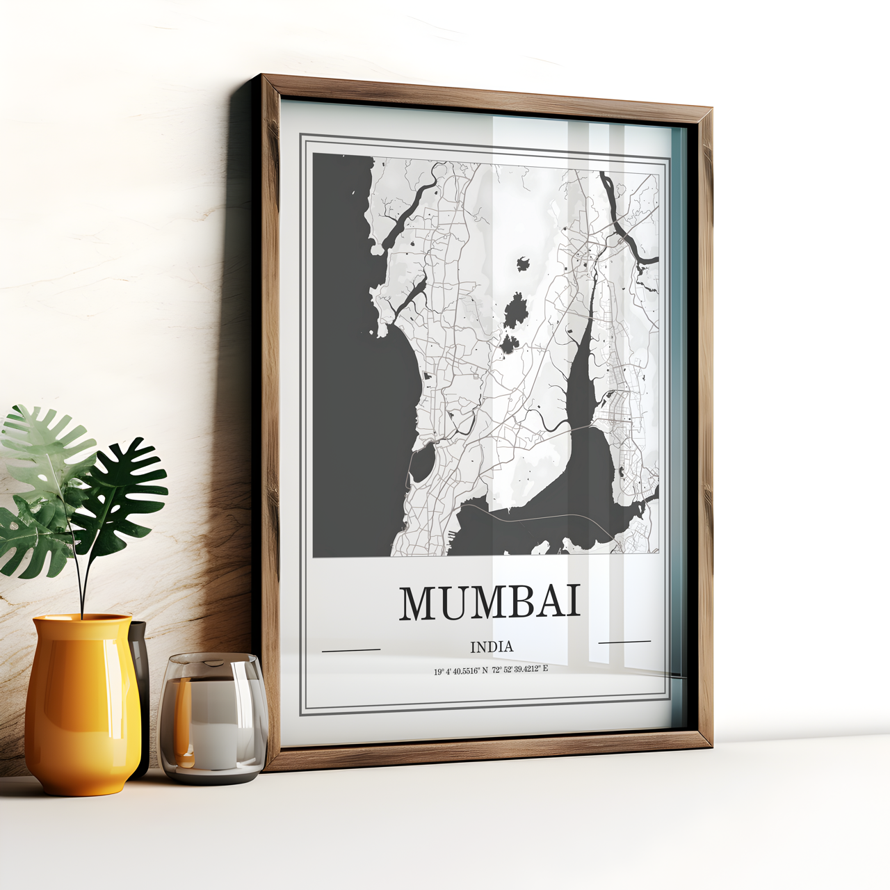 Mumbai Map Poster