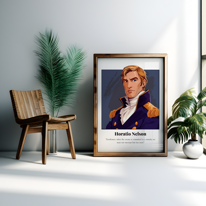 Horatio Nelson Quote Poster