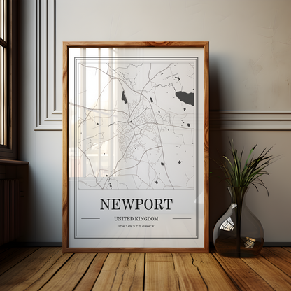 Newport Map Poster