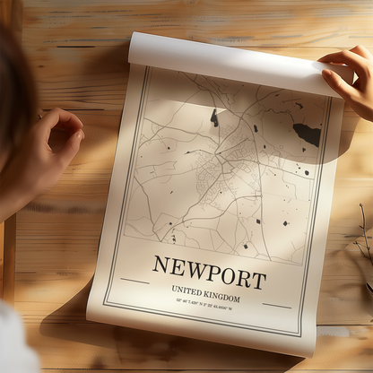 Newport Map Poster