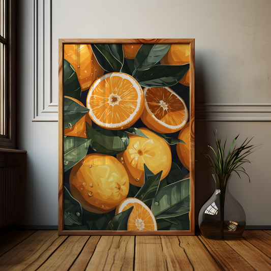 Orange Art Print Poster