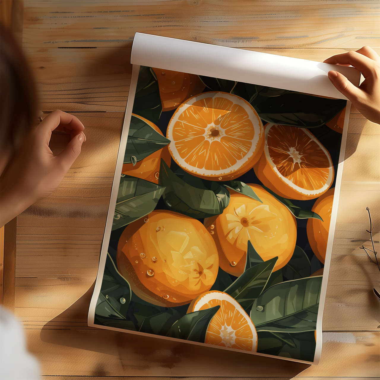 Orange Art Print Poster