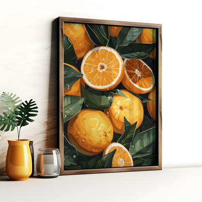 Orange Art Print Poster