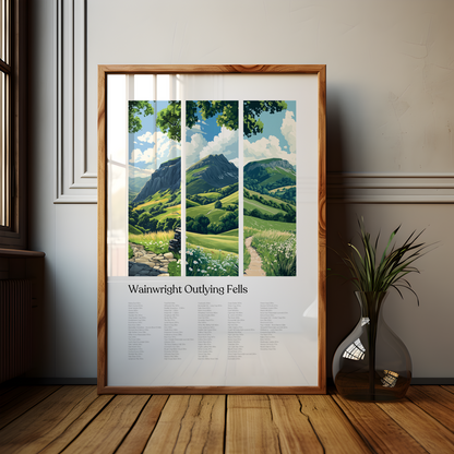 Wainwright Outlying Fells of Lakeland Poster