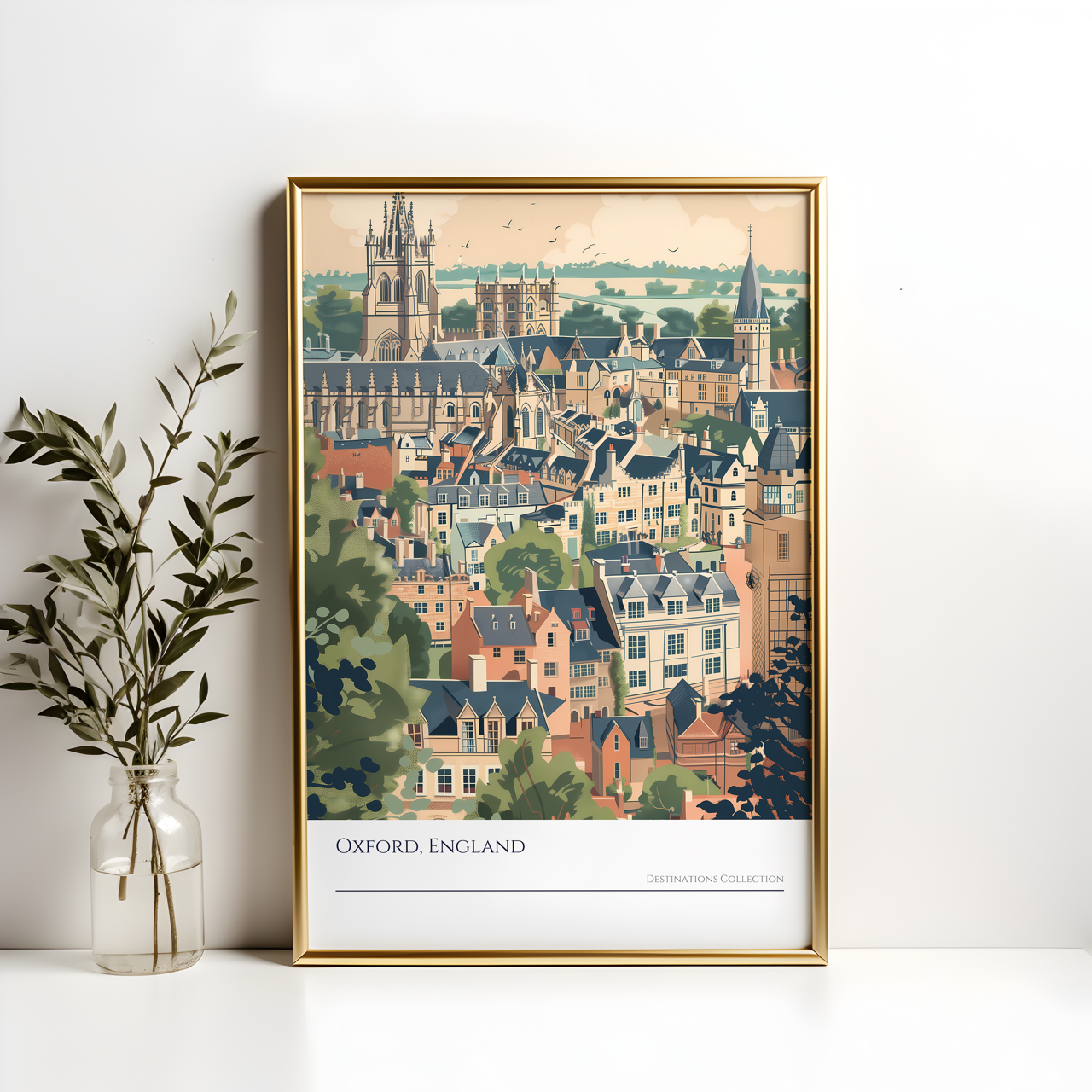 Oxford England Art Poster