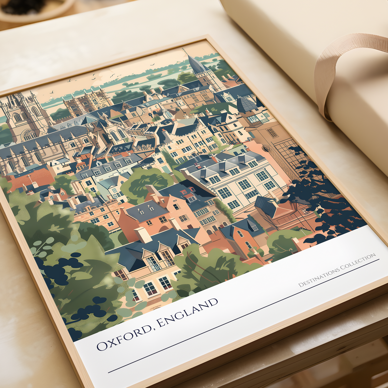 Oxford England Art Poster