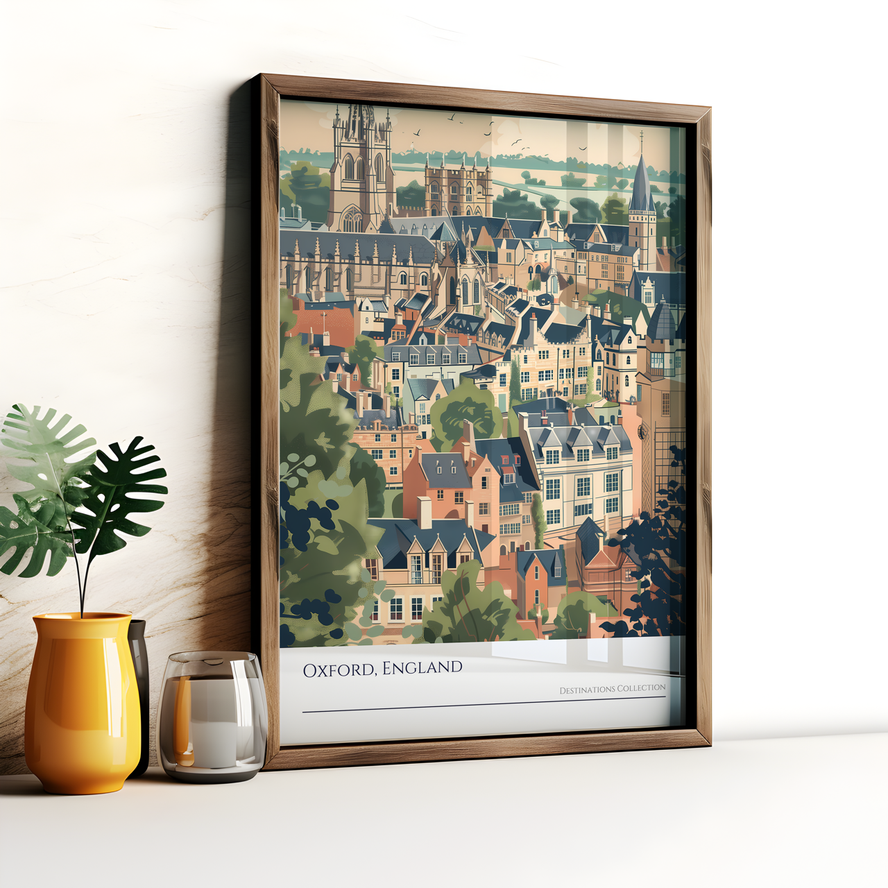 Oxford England Art Poster