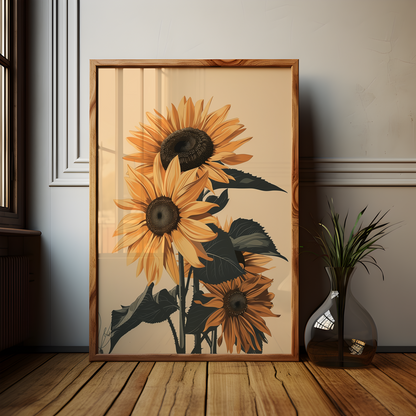 Sunflower Artwork Poster