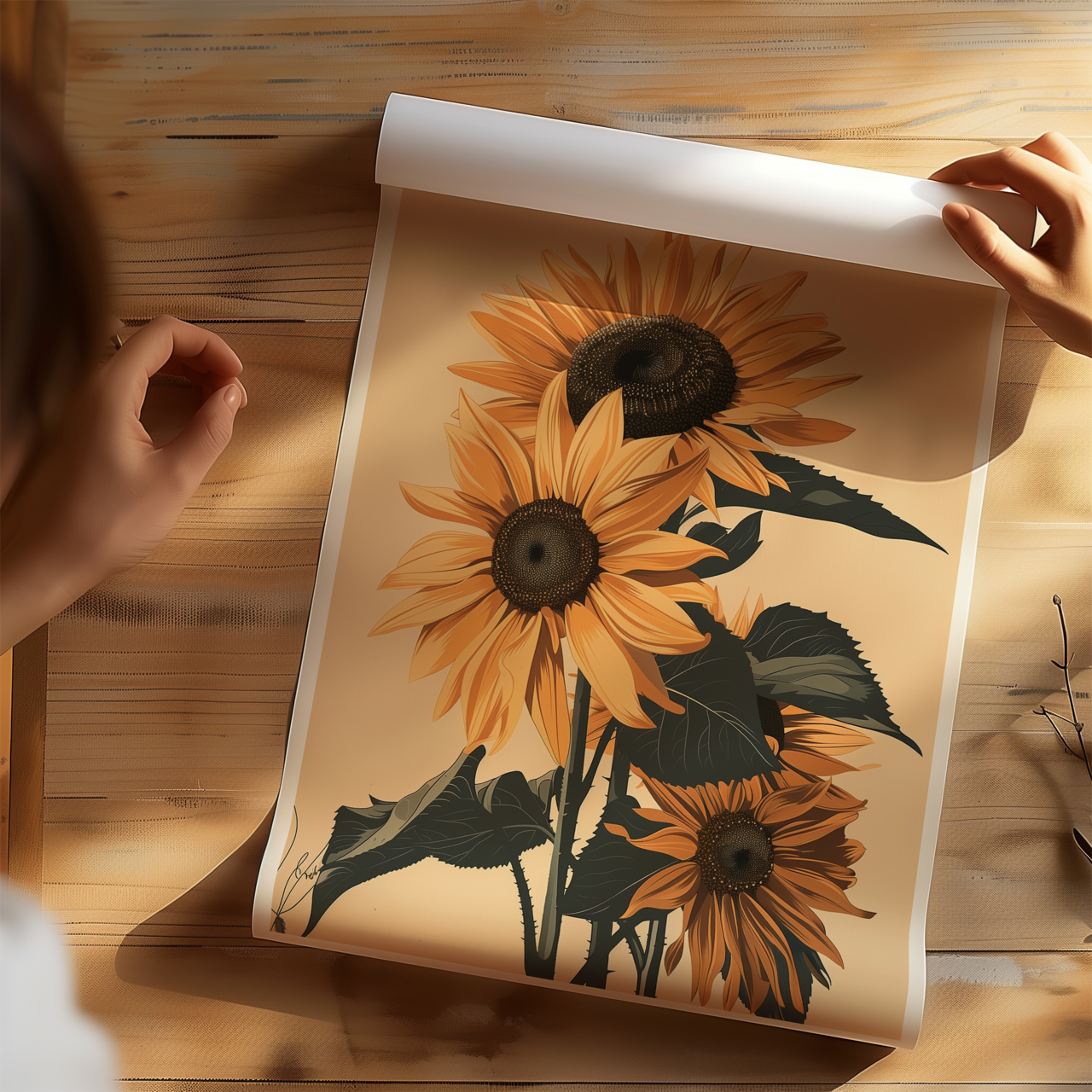 Sunflower Artwork Poster