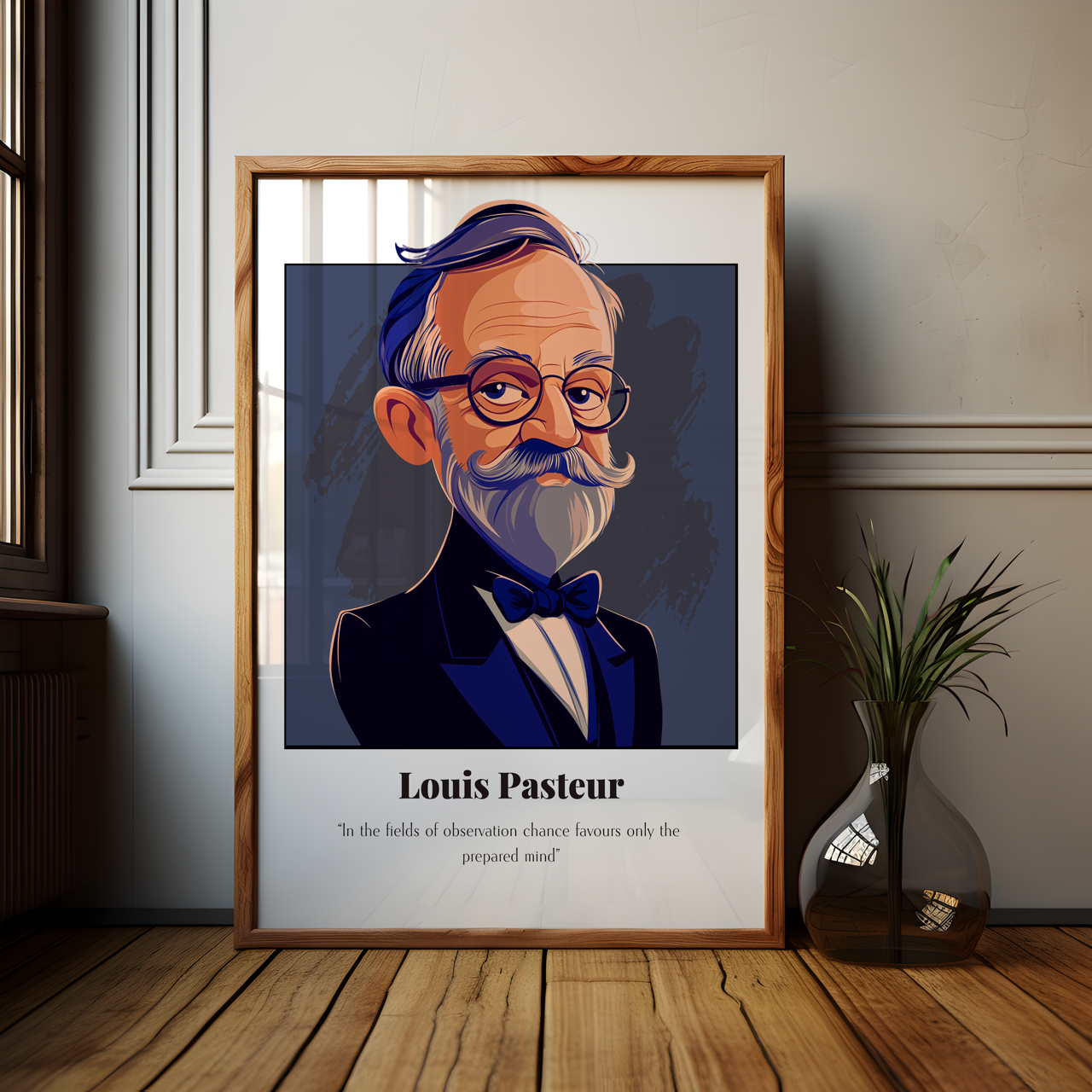 Louis Pasteur Quote Poster