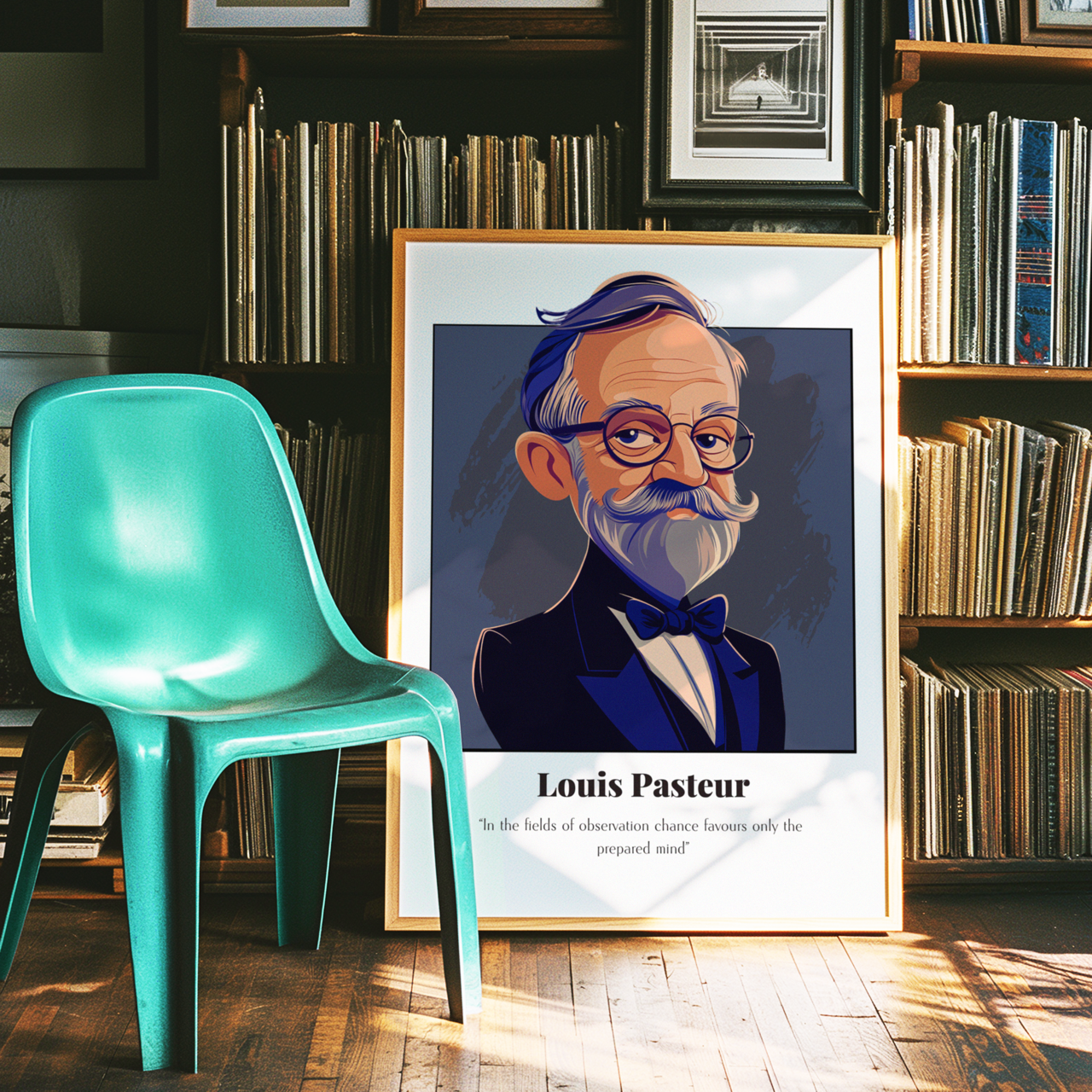 Louis Pasteur Quote Poster