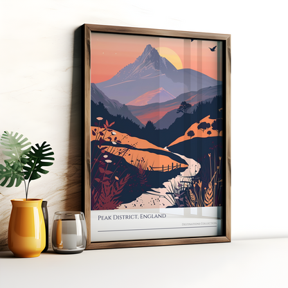 Peak District Sunset Poster