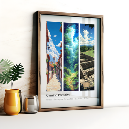 Camino Primitivo Camino de Santiago Poster