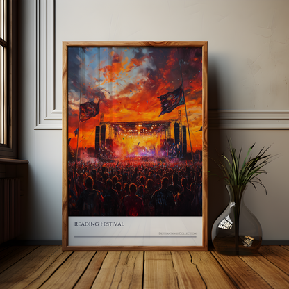 Reading Festival Sunset Poster