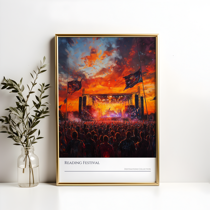 Reading Festival Sunset Poster