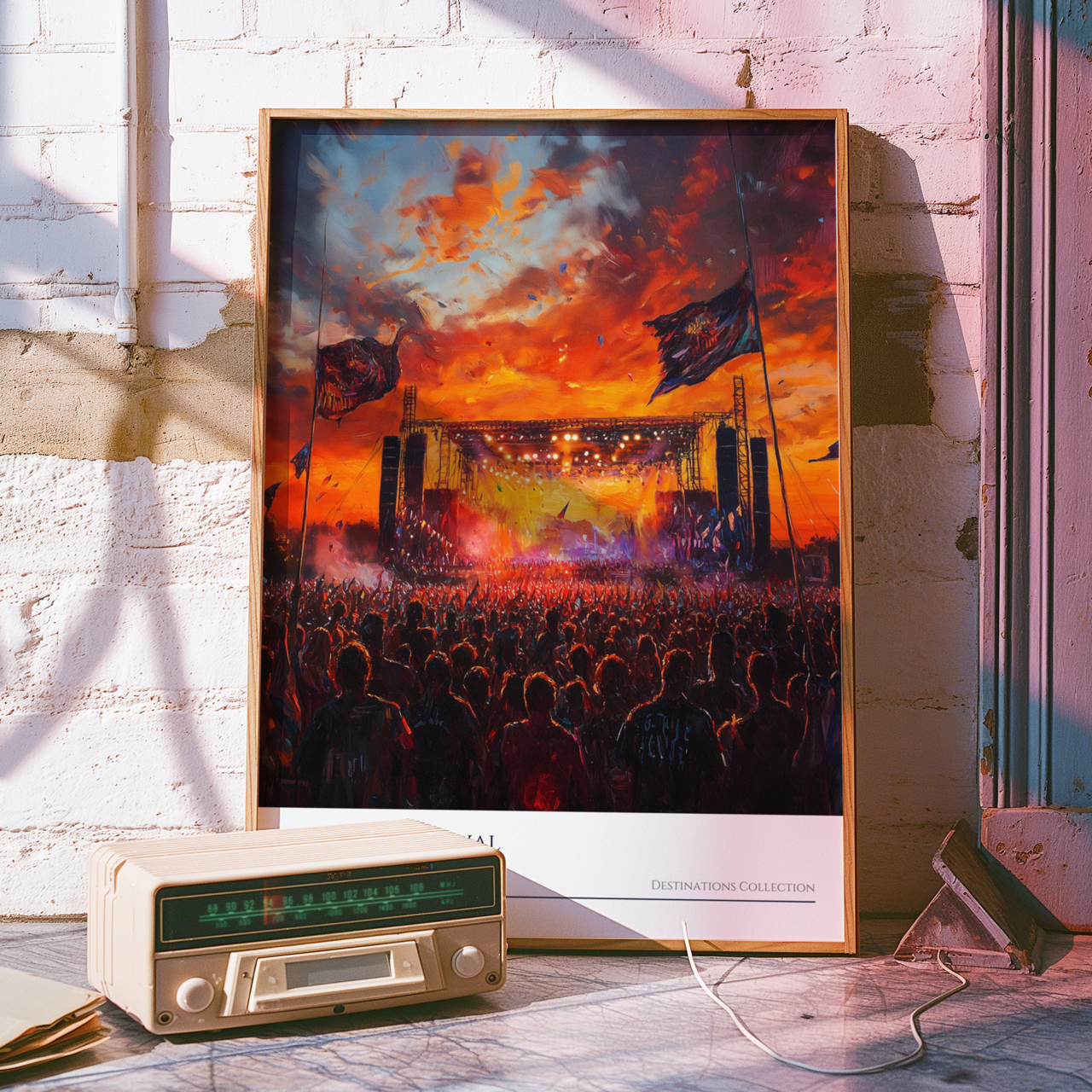 Reading Festival Sunset Poster