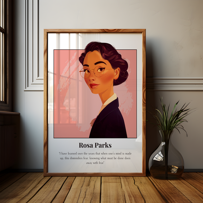 Rosa Parks Quote Poster