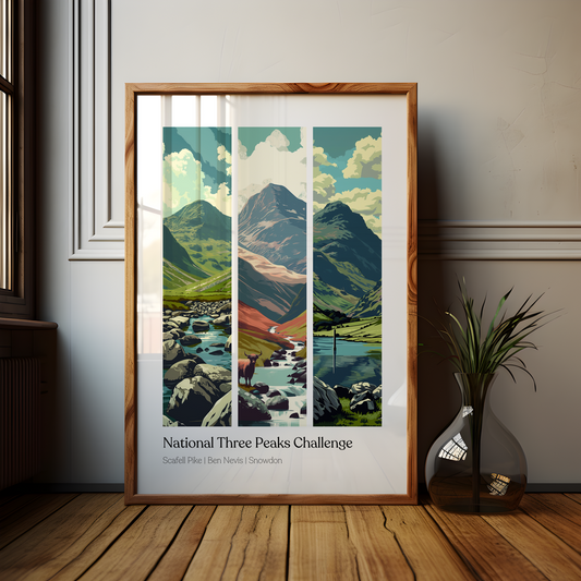 National Three Peaks Poster