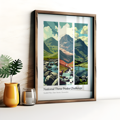 National Three Peaks Poster