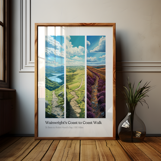 Wainwrights Coast to Coast Walk Poster