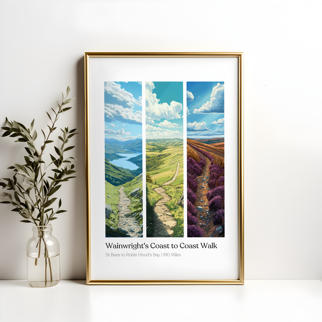 Wainwrights Coast to Coast Walk Poster