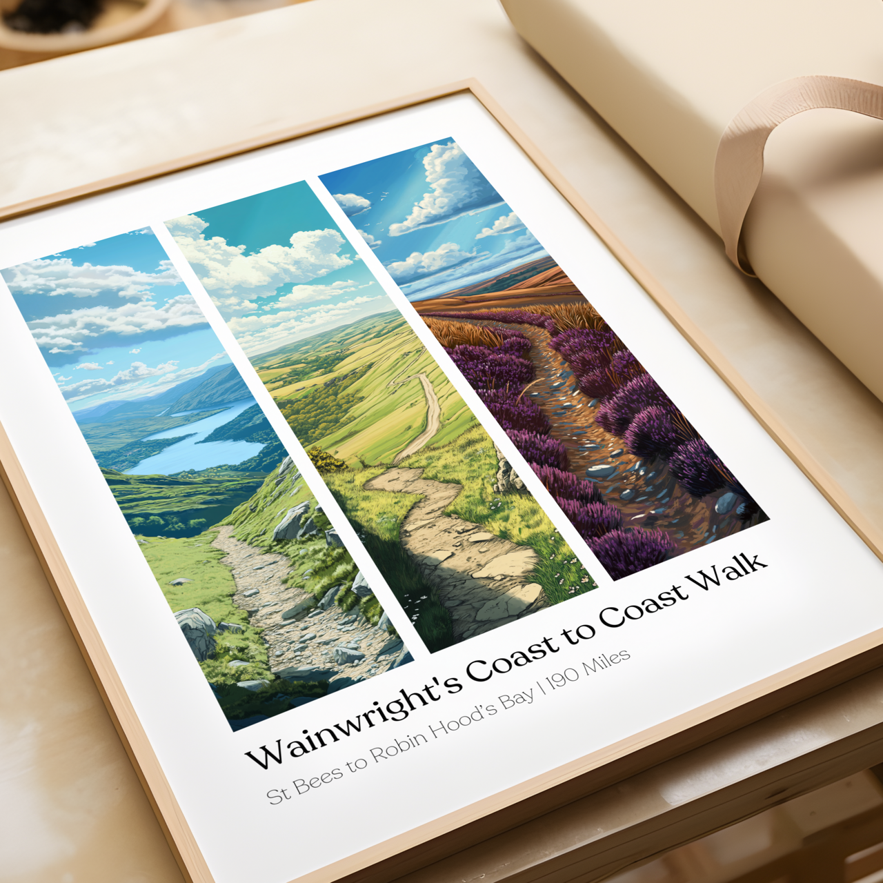 Wainwrights Coast to Coast Walk Poster