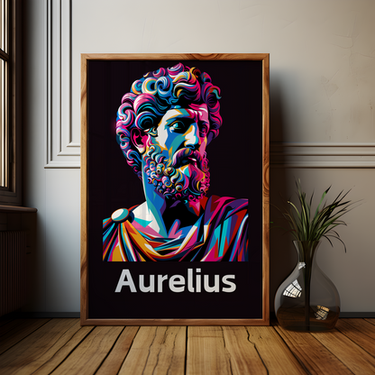 Marcus Aurelius Stoic Art Poster