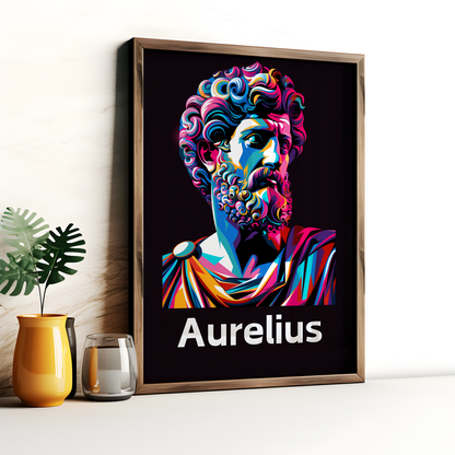 Marcus Aurelius Stoic Art Poster