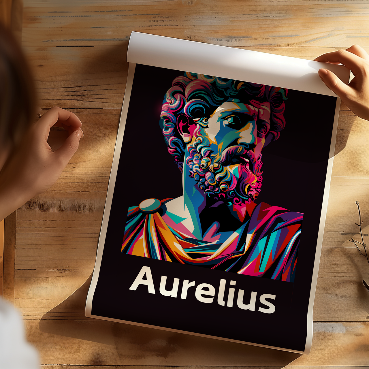 Marcus Aurelius Stoic Art Poster