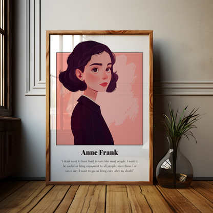 Anne Frank Quote Poster