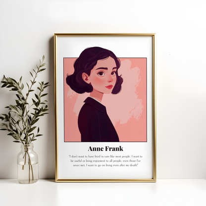 Anne Frank Quote Poster