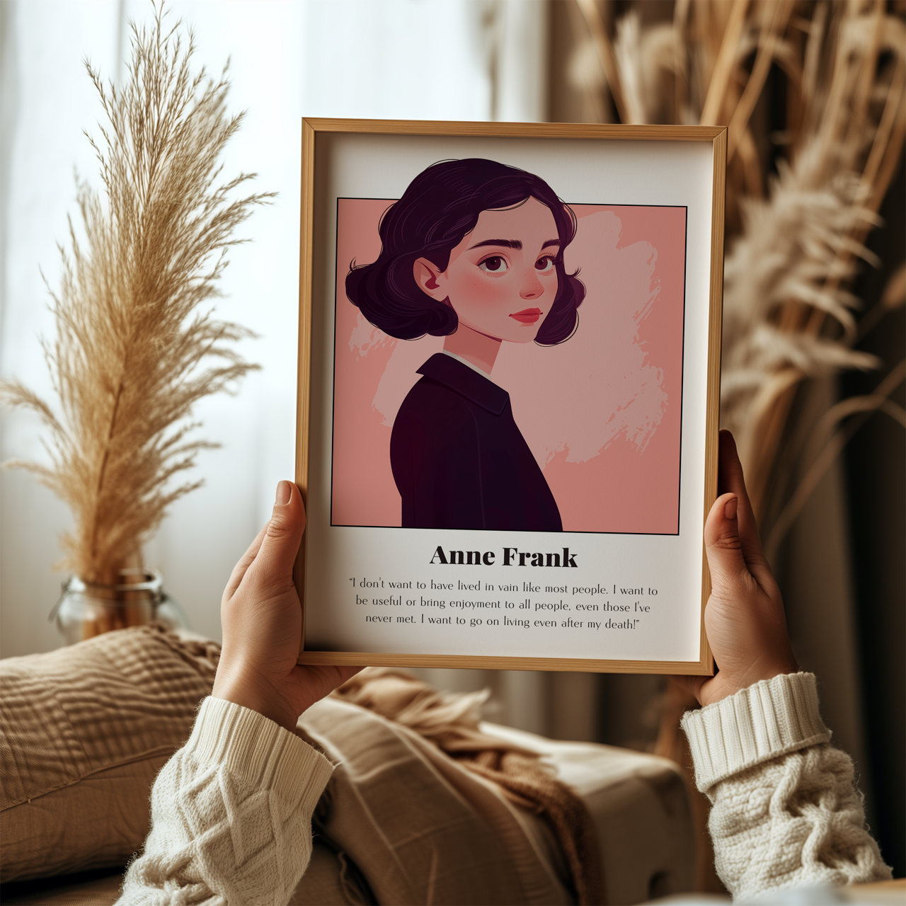 Anne Frank Quote Poster