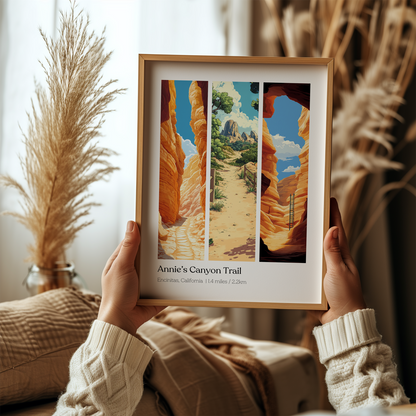 Annies Canyon Trail Encinitas California Poster