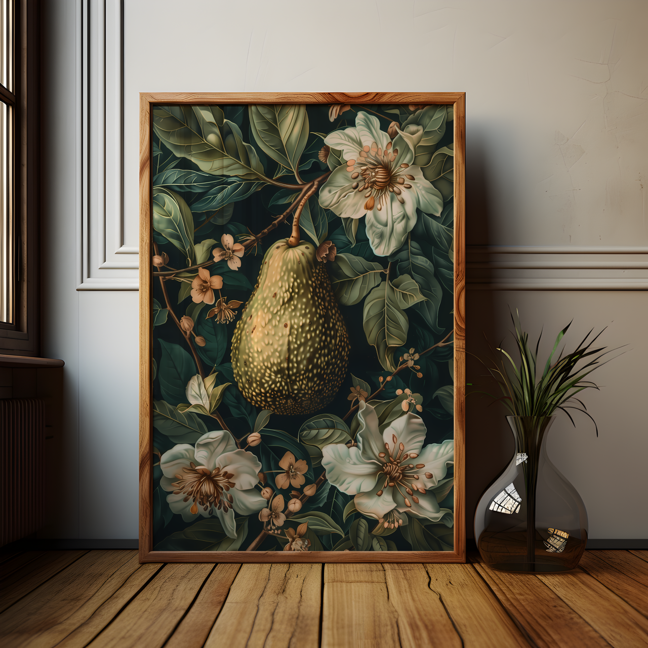 William Morris Style Avocado Lover Poster