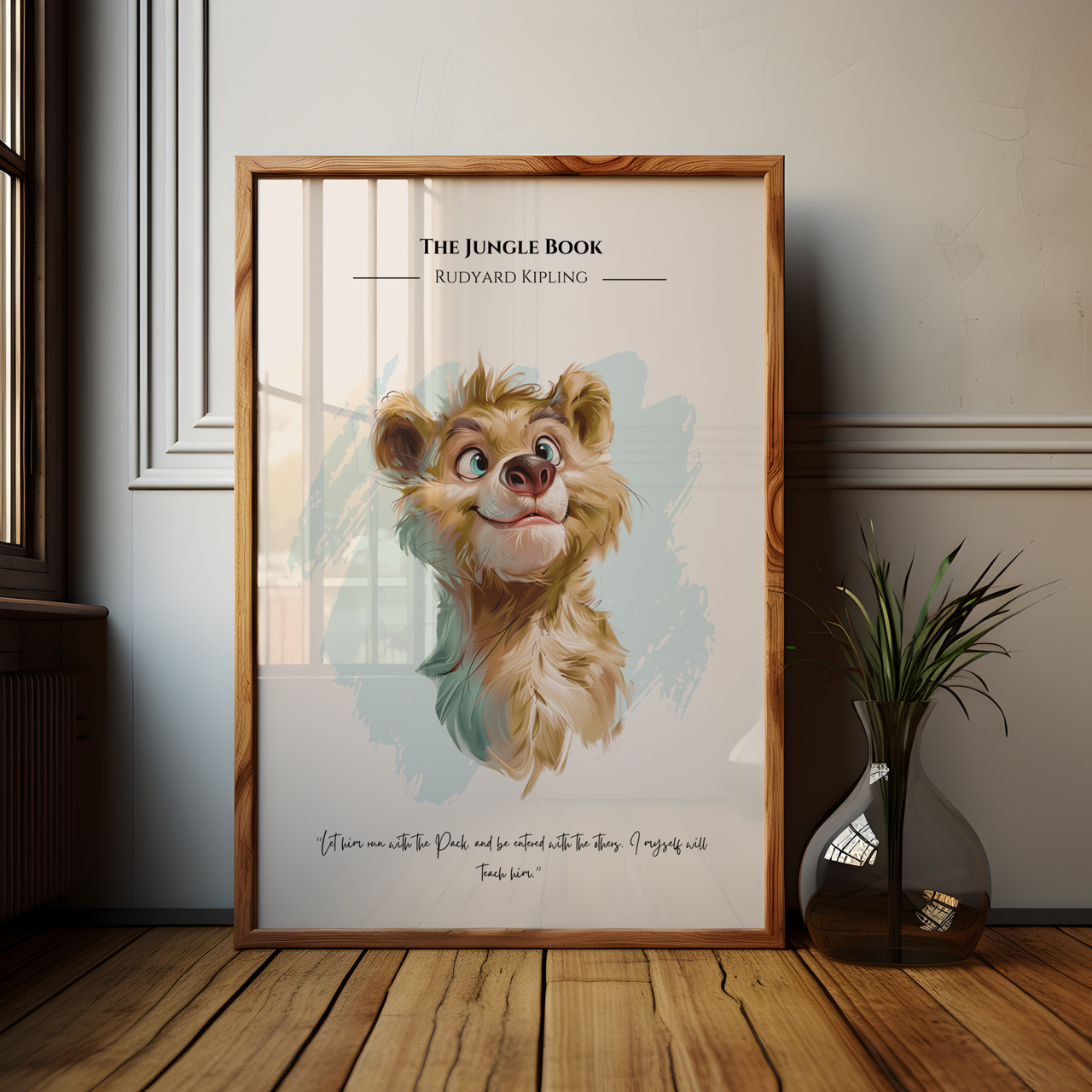 Baloo The Jungle Book Nursery Decor Poster