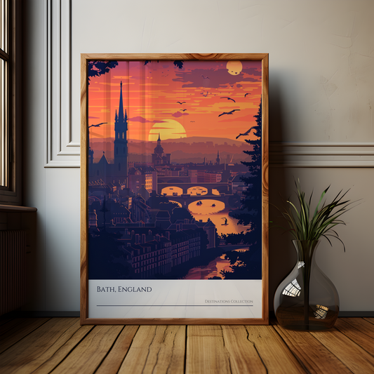 Bath Sunset Poster