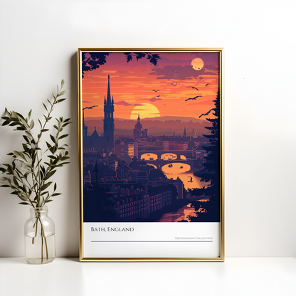 Bath Sunset Poster